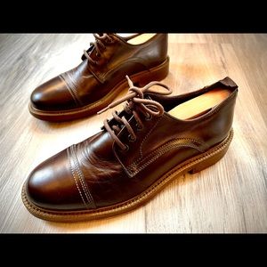 Cap Toe Leather Oxfords - Men’s Size 8
